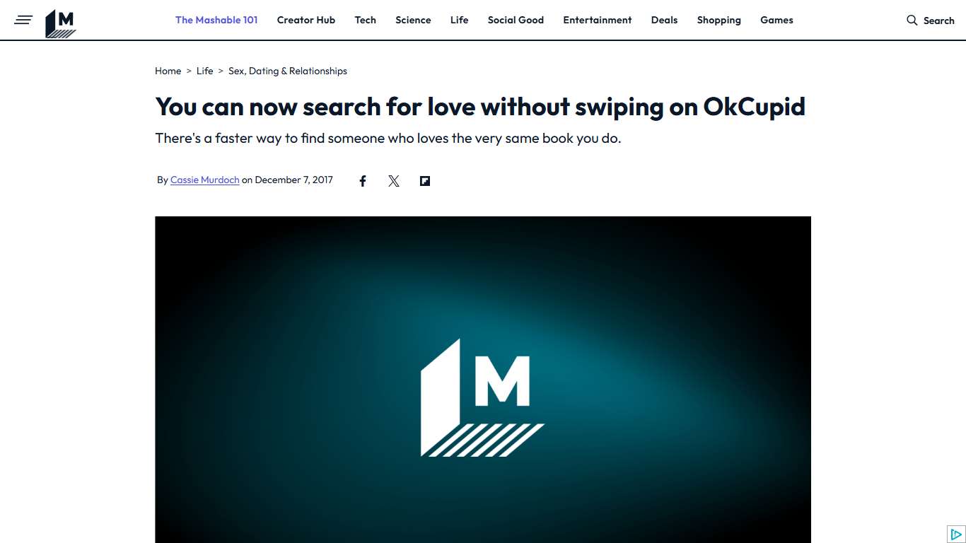 OkCupid offers search instead of swipe | Mashable